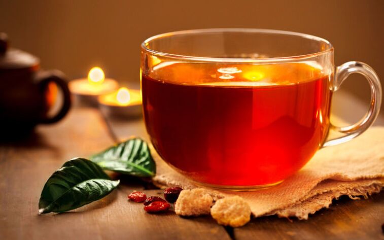 Το τσάι χωρίς ζάχαρη είναι ένα επιτρεπόμενο ρόφημα στο μενού της δίαιτας κατανάλωσης